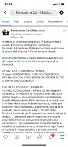 COMUNICAZIONE URGENTE ALLE FAMIGLIE 