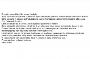 messaggio tirocinante