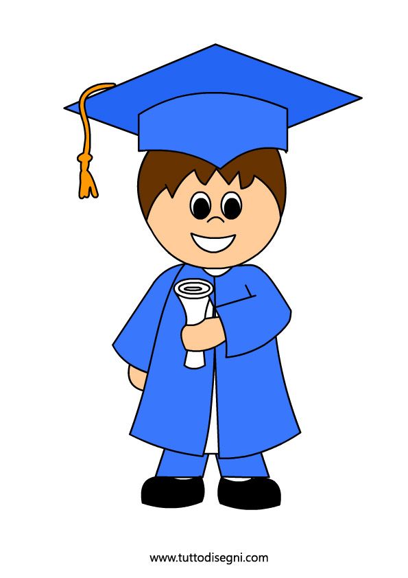 bambino con diploma
